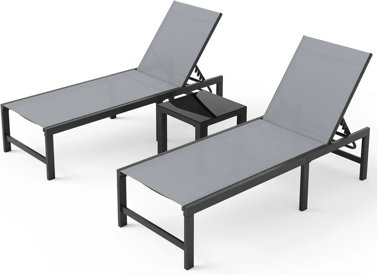 Fabric Lounge Chair Set