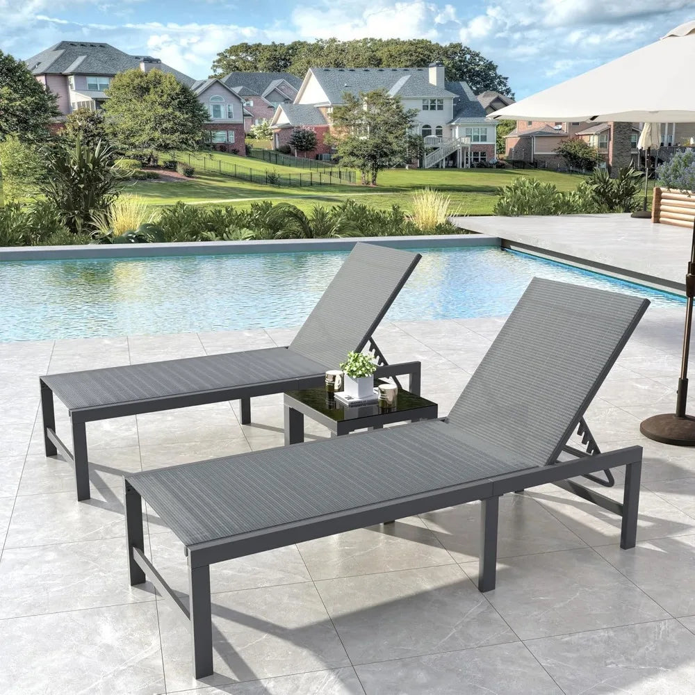 Fabric Lounge Chair Set