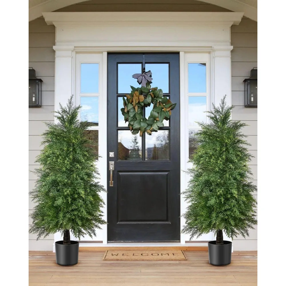 Yemmen Cedar Topiary Tree Set