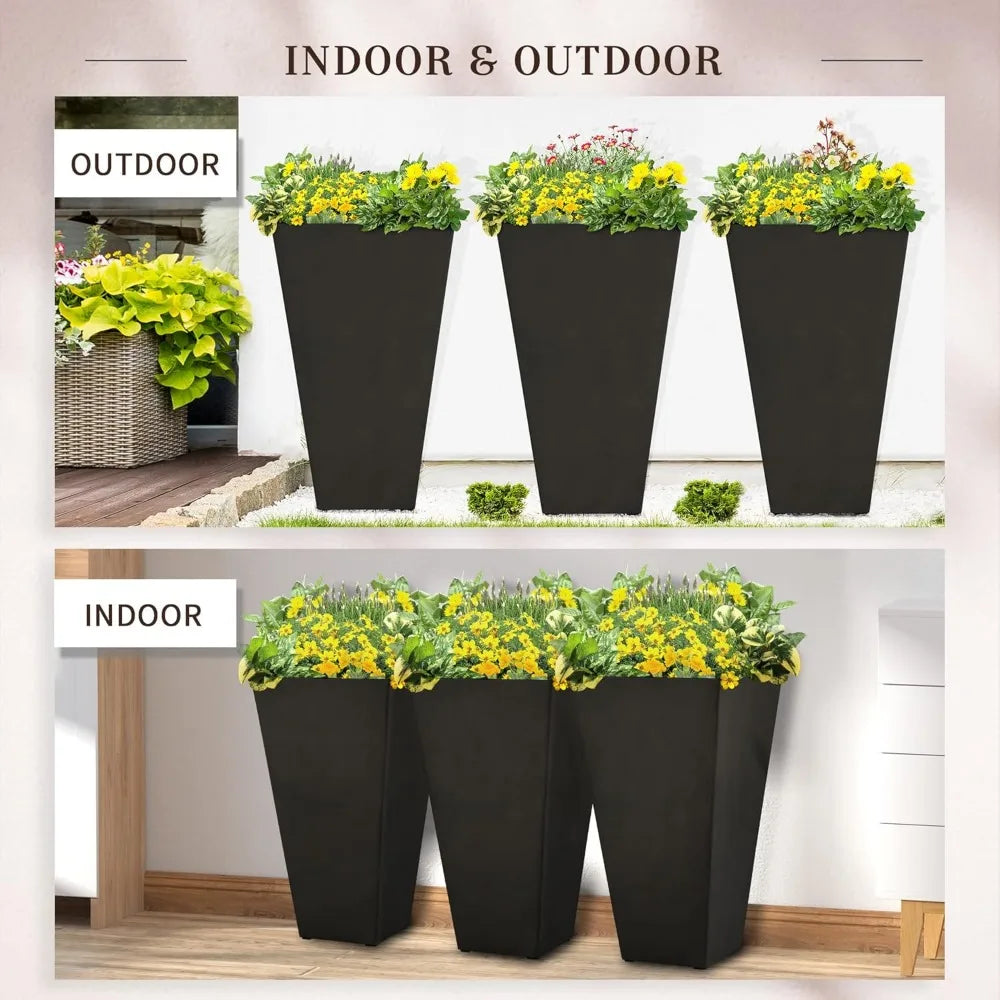 Contemporary Indoor & Outdoor Planter Set