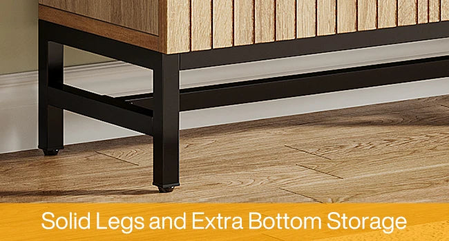 Vintage Credenza Farmhouse Sideboard Cabinet