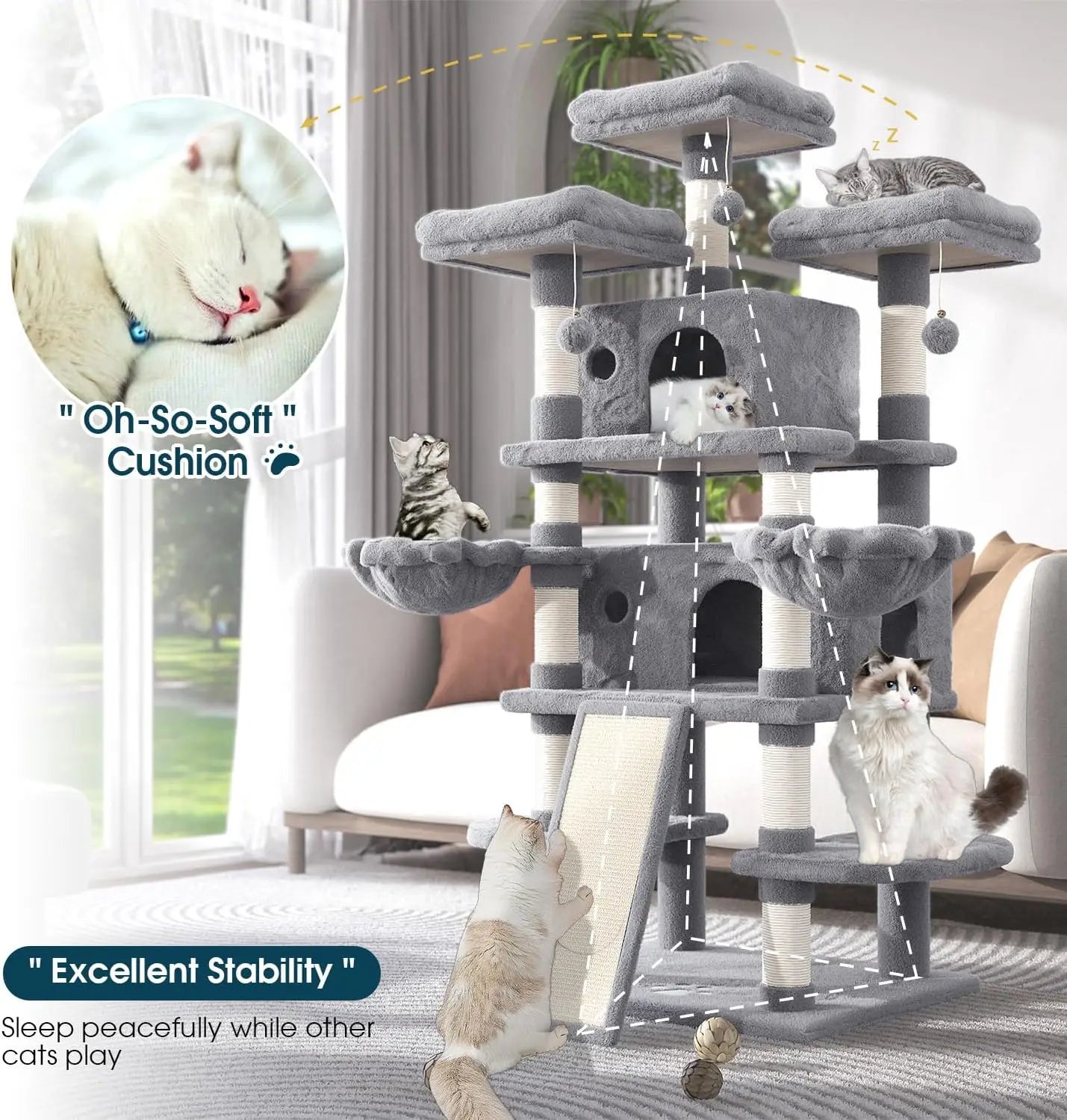 Multi-Level Large Cat Tree
