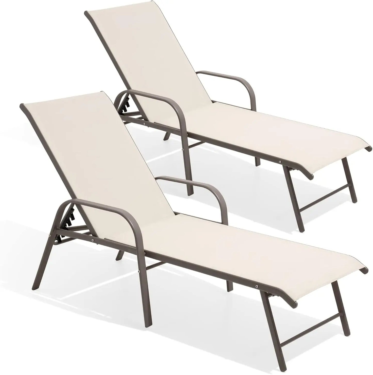 Aluminum Fabric Chaise Lounge Chair