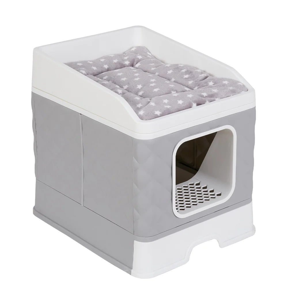 Cat Litter with Top Cushion Mat and Scoop