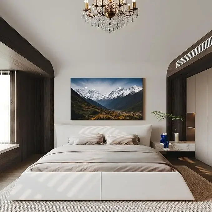 Luxury Cloud Velvet Upholstered Platform Bed