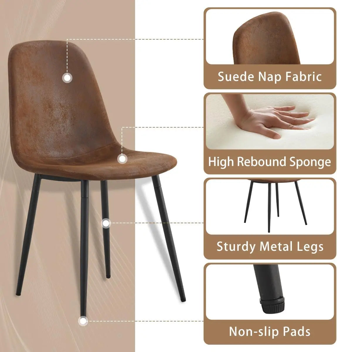 Contemporary Sintered Stone Dining Table Set