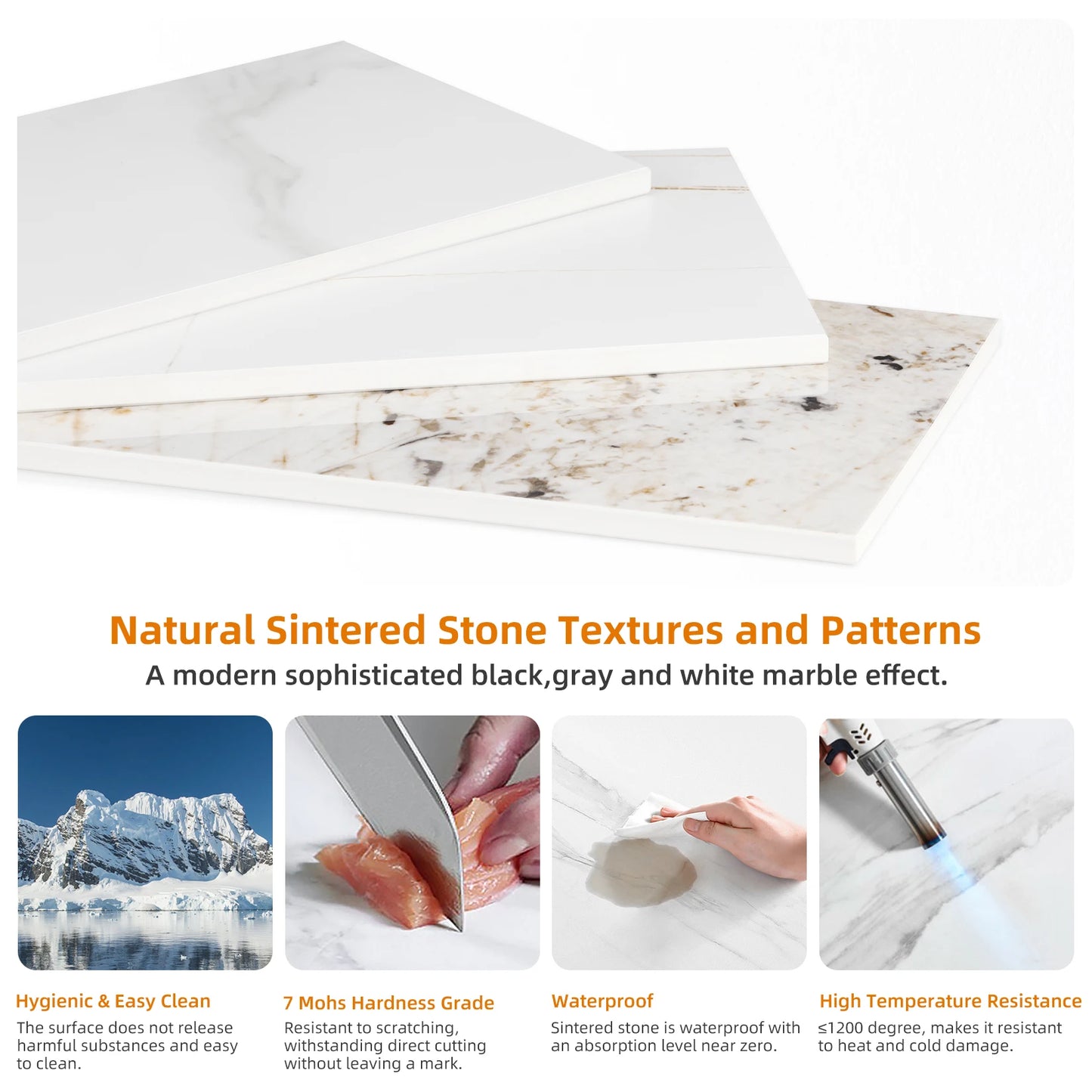 Sintered Stone-Rectangle Dining Table