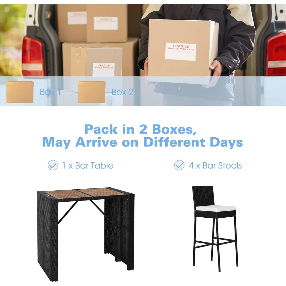 Wicker Bar Set