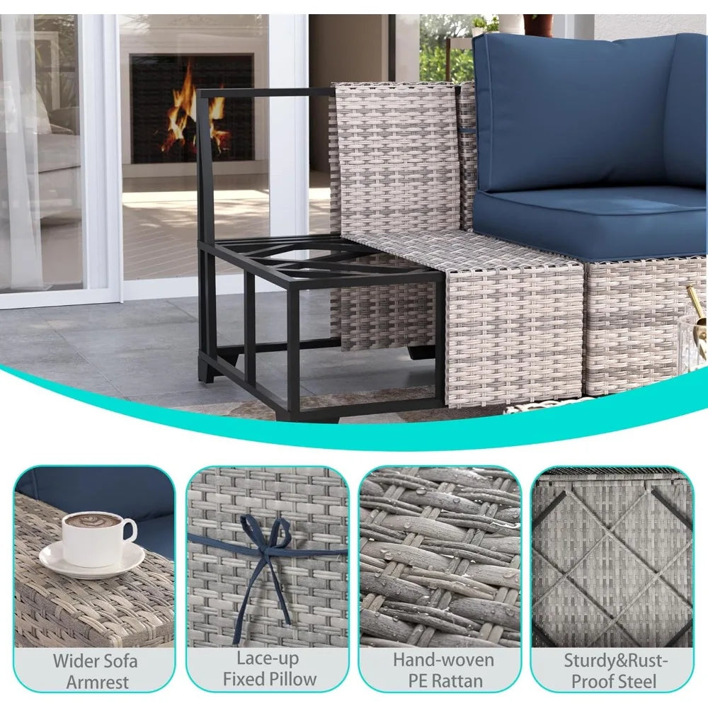 Outdoor Wicker Patio Furniture Set