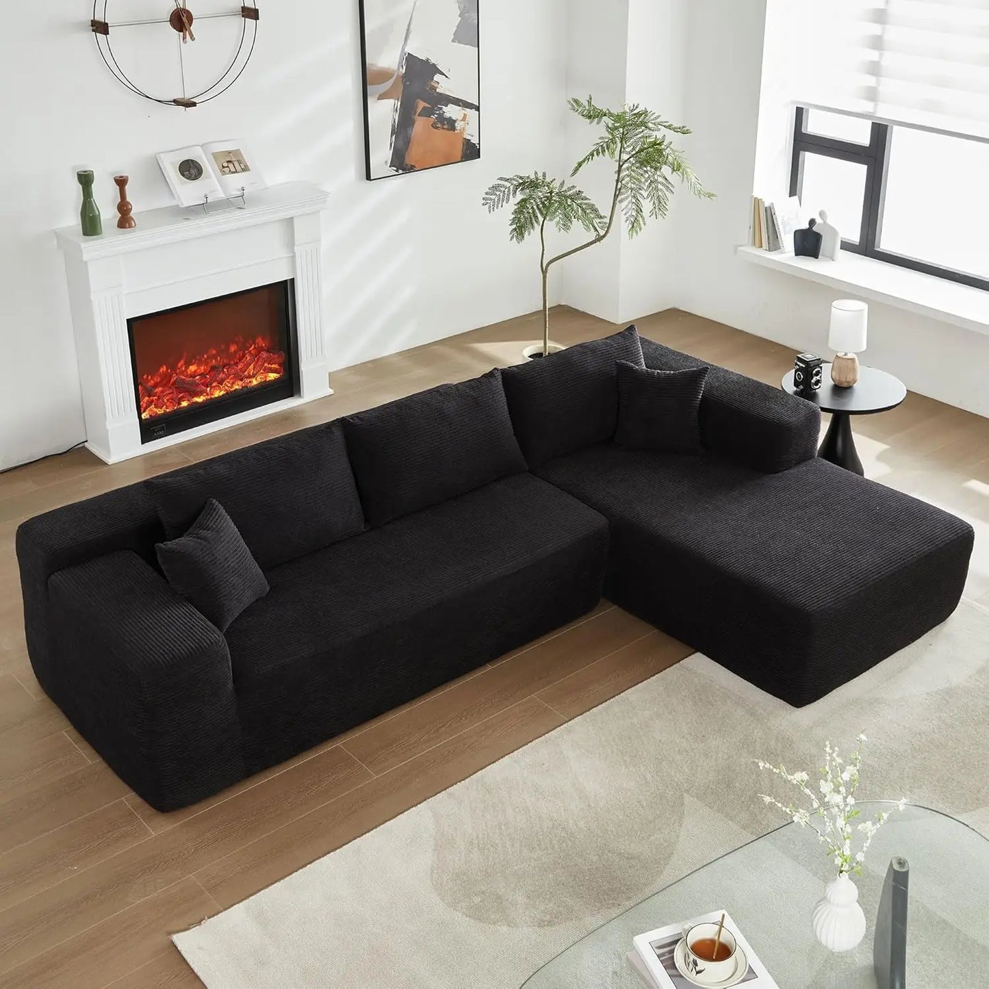 L-Shaped Sectional Cloud Couch