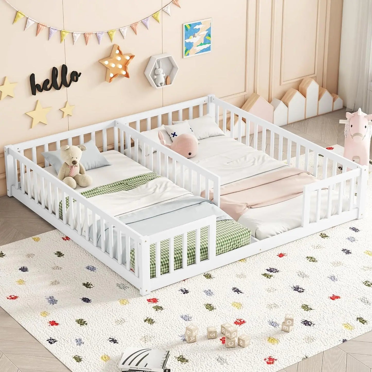 Double Frame Montessori Twin Bed