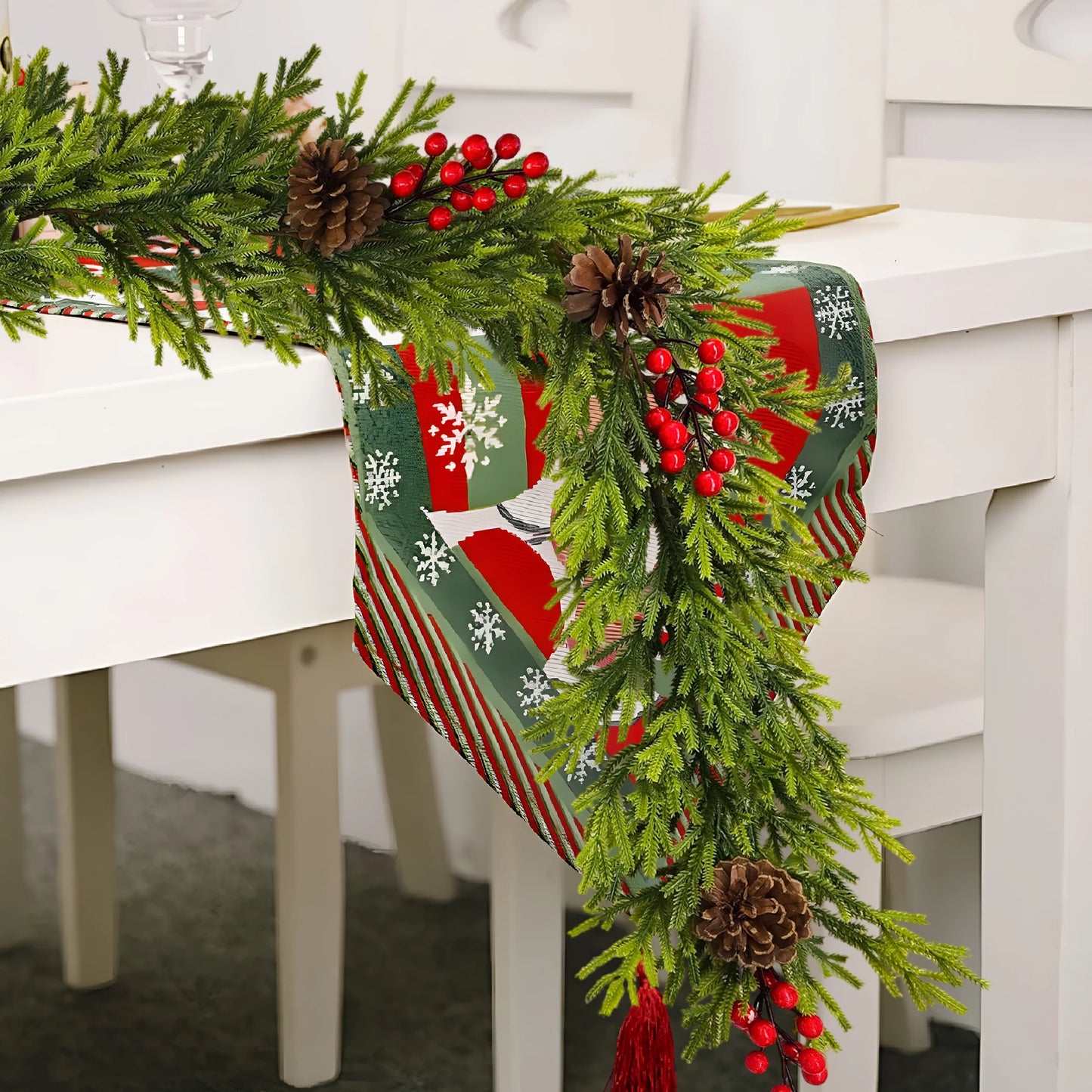 Berries, Pine Cone Garland