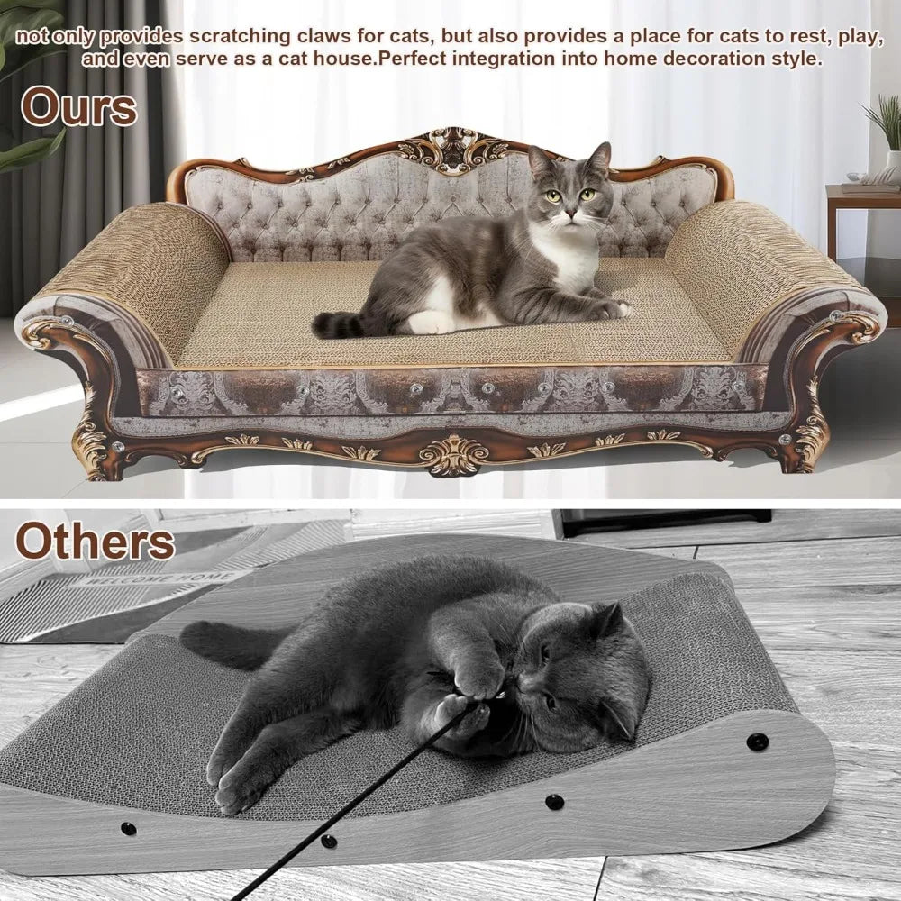 Oversized Cat Scratching Sofa