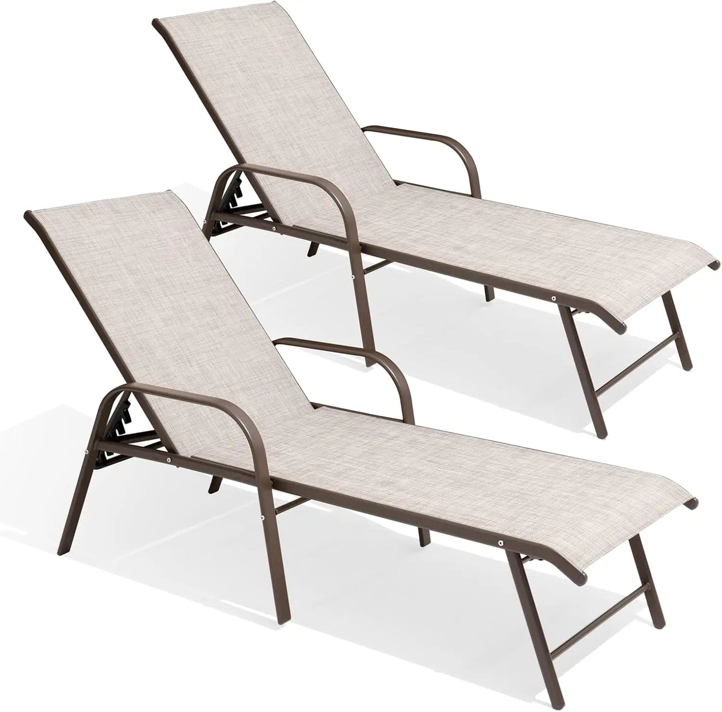 Aluminum Fabric Chaise Lounge Chair