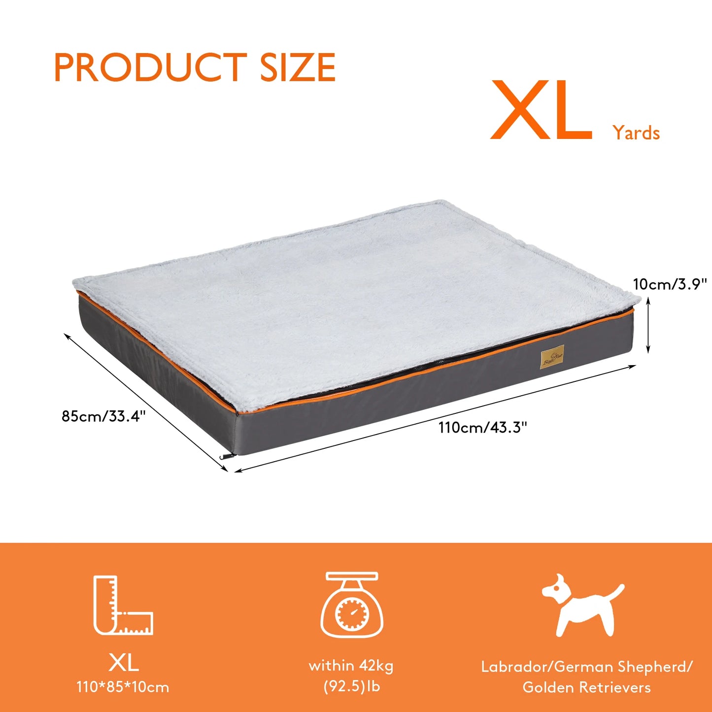 Orthopedic Mattress with Removable and Washable Cover