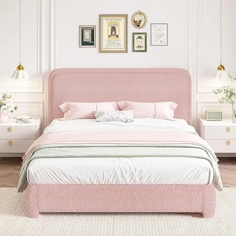 Boucle Curved Bed Frame