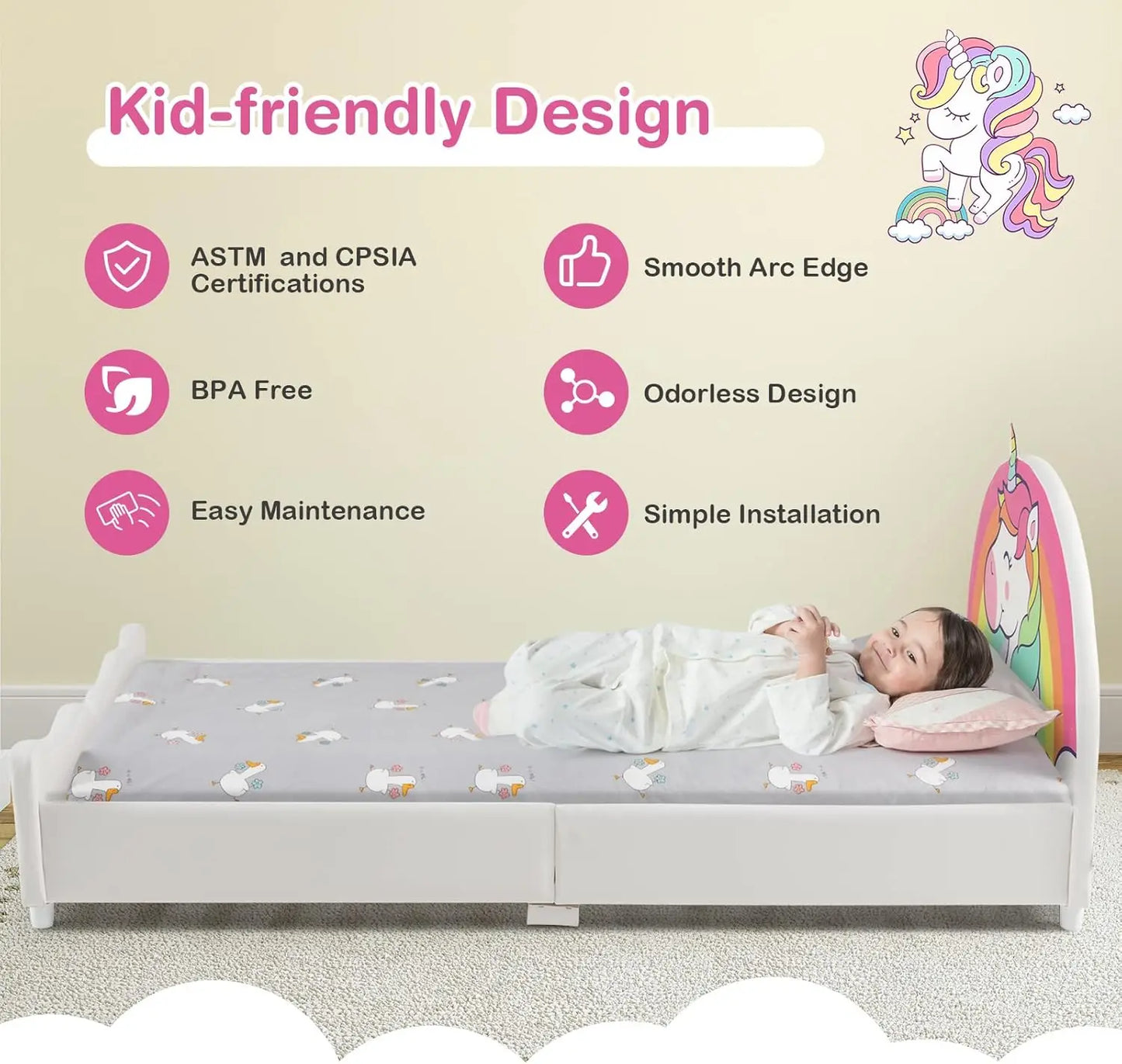 Unicorn Twin Bed
