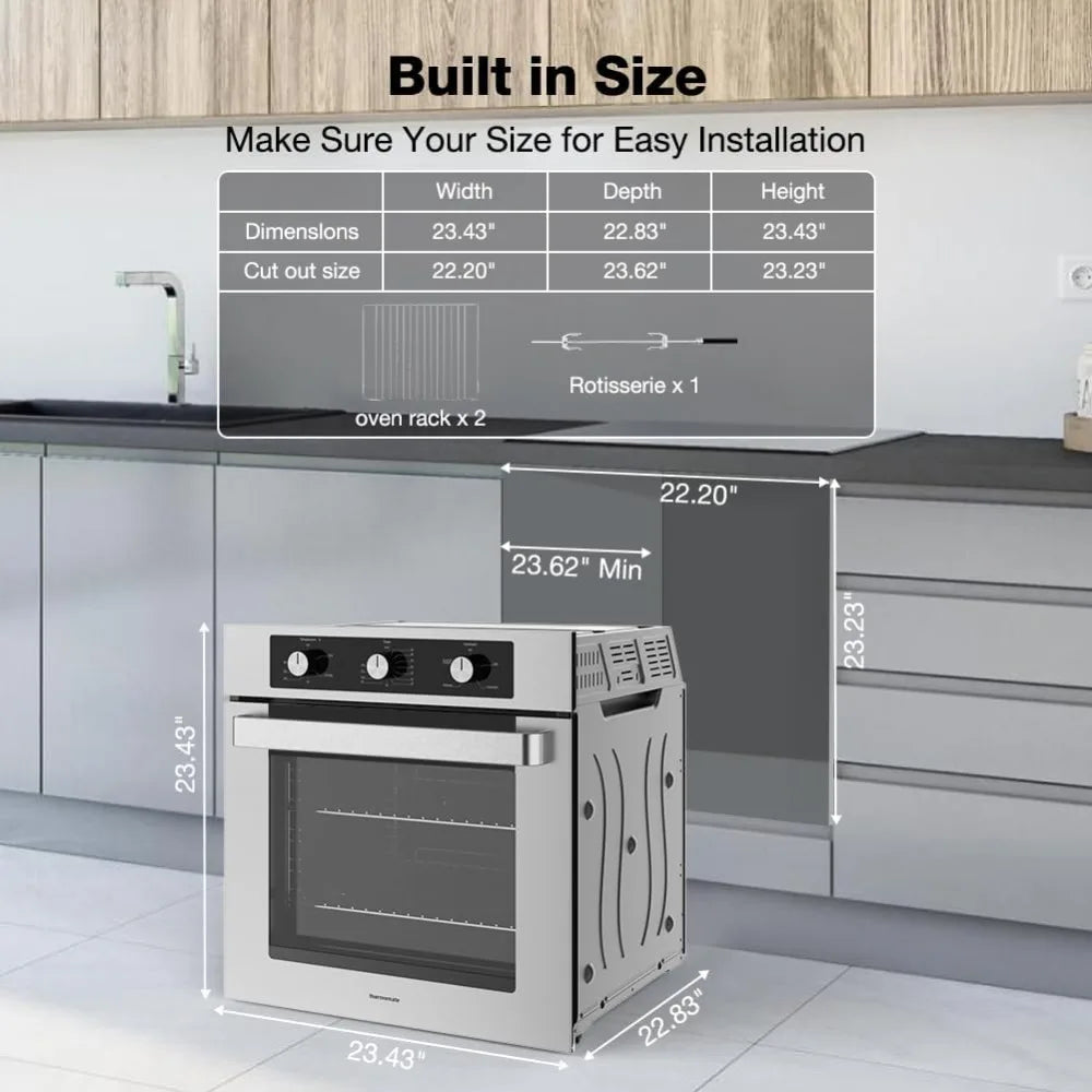 thermomate 24" Built-In Single Gas Wall Oven