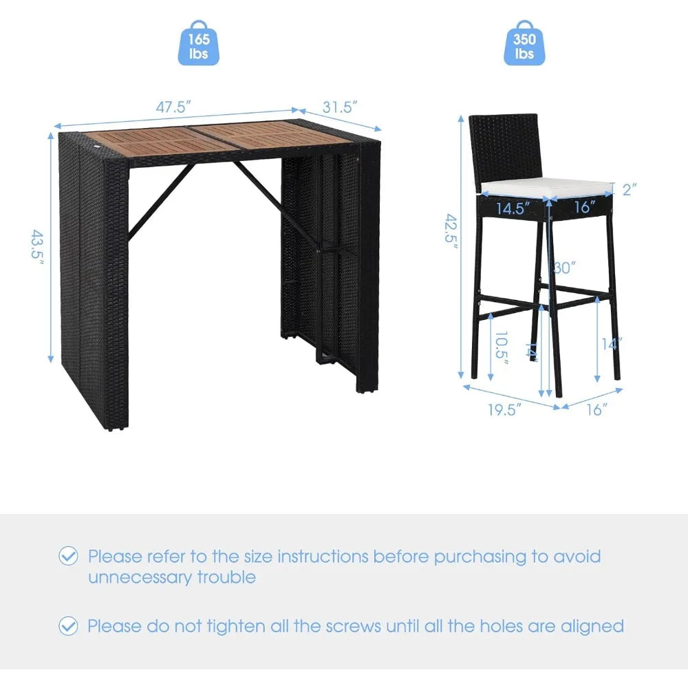 Wicker Bar Set