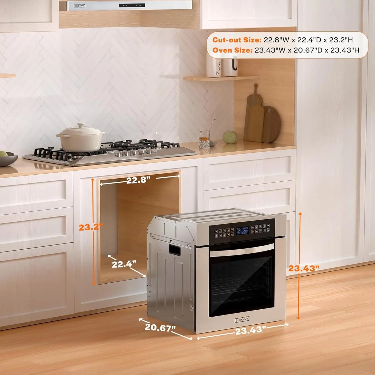 Empava 24" Built-In Electric Single Wall Oven