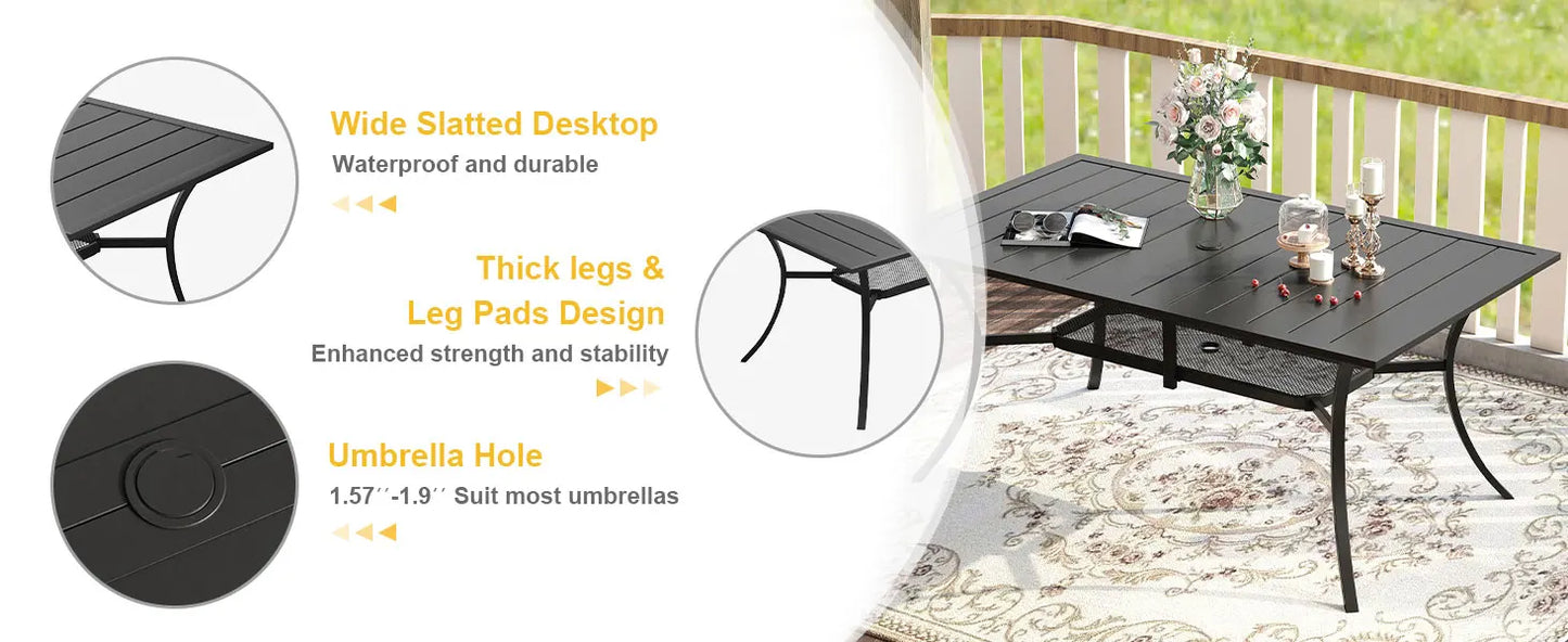 Rectangle Patio Table Set
