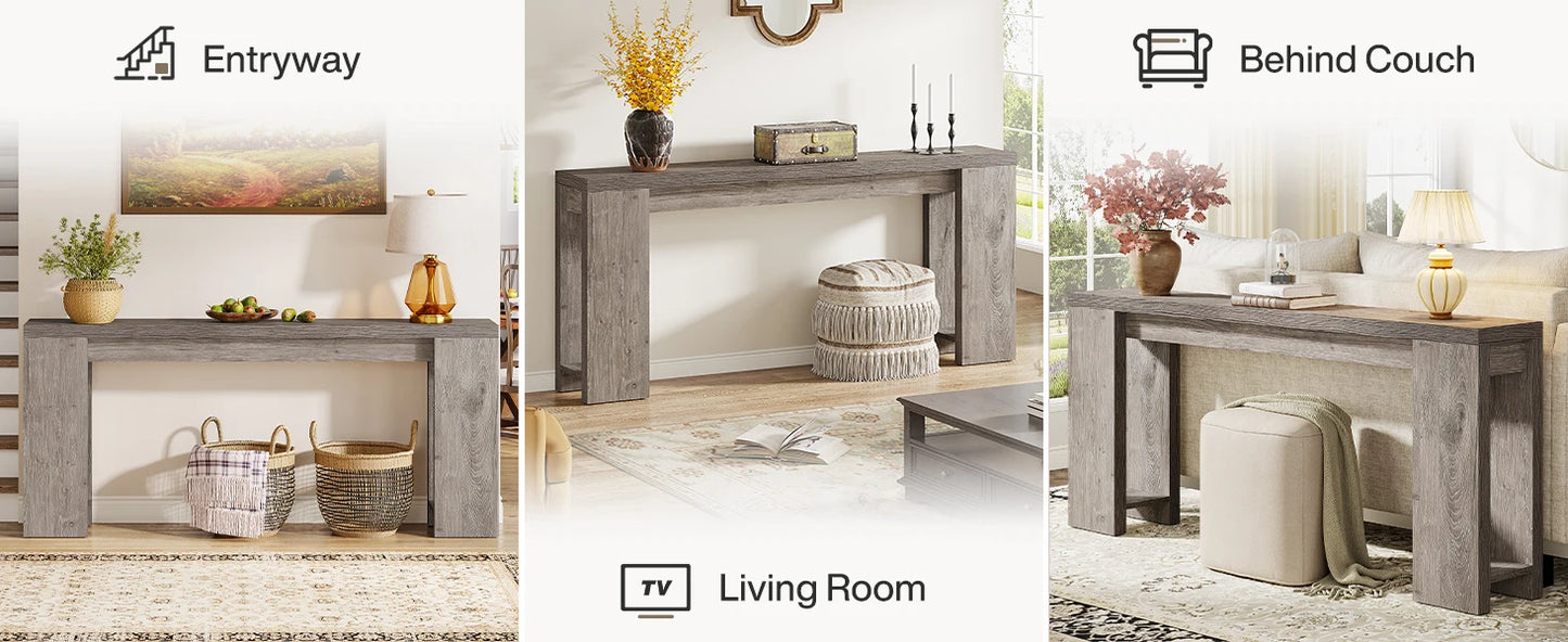 Accent Farmhouse Wood Console Table