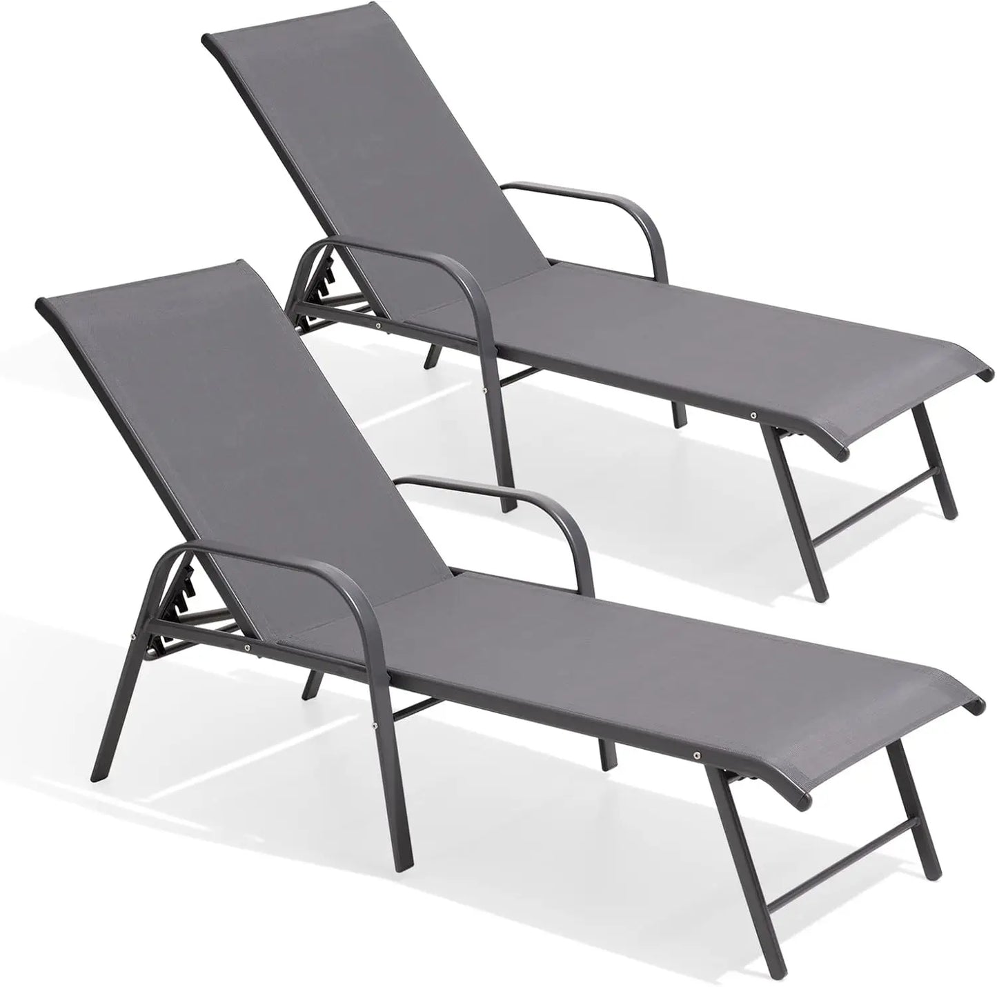 Aluminum Fabric Chaise Lounge Chair