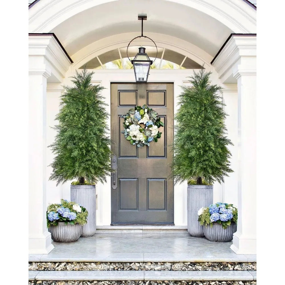 Yemmen Cedar Topiary Tree Set