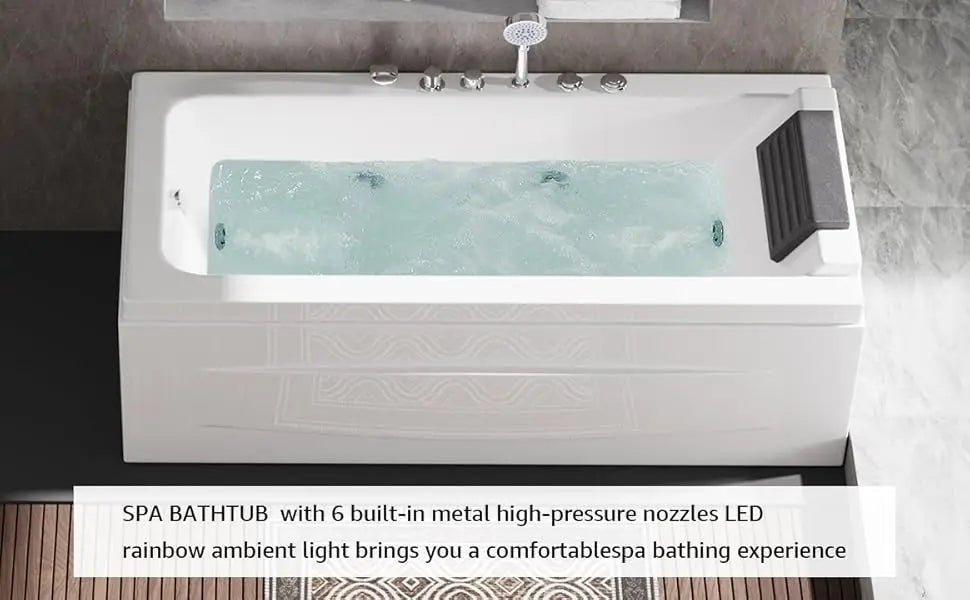 Acrylic Jetted Bathtub Set