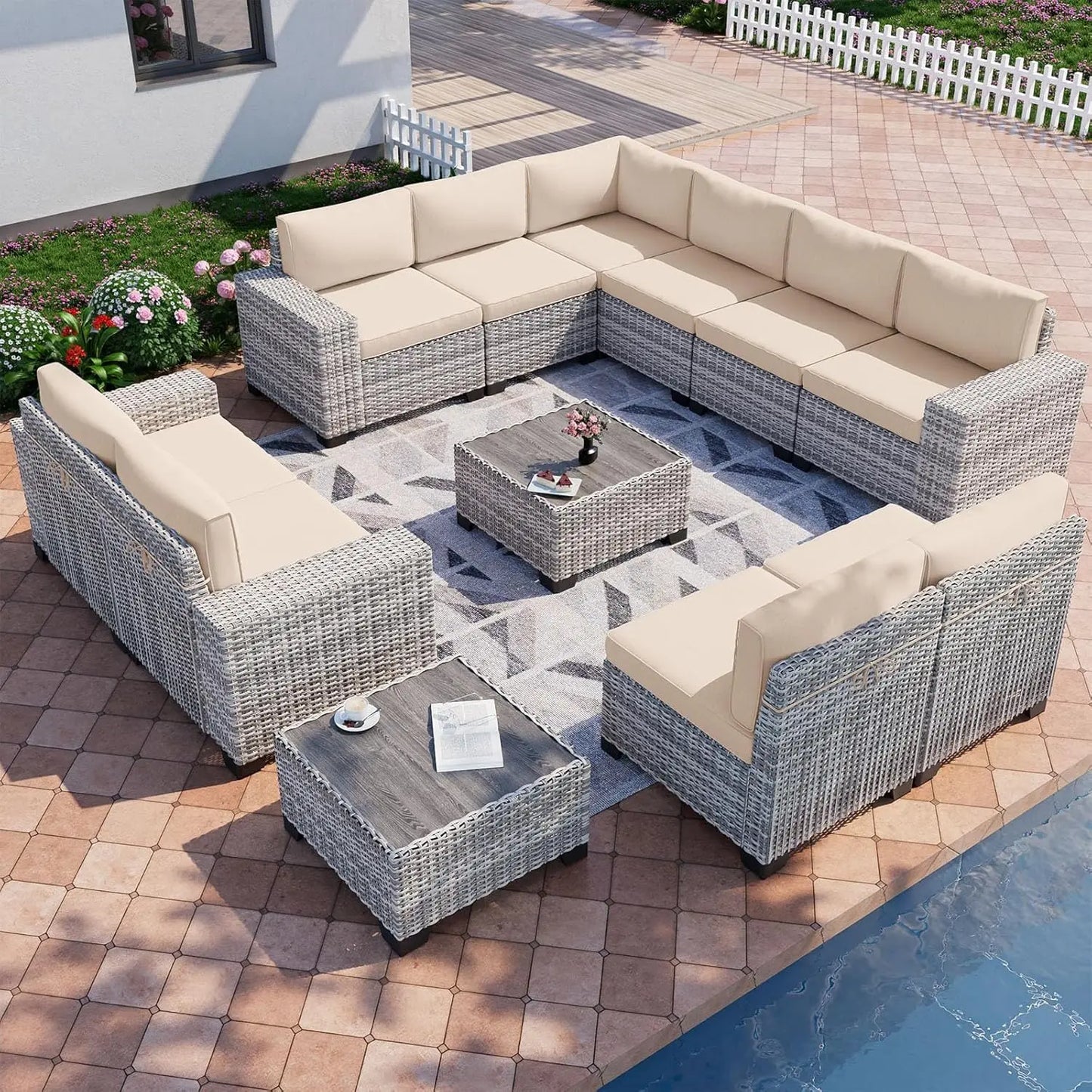 Outdoor Wicker Patio Furniture Set