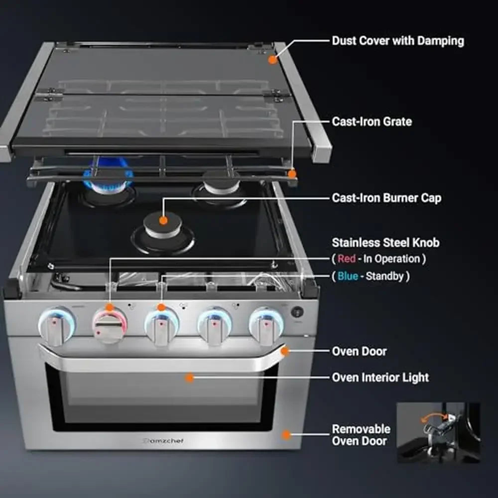 amzchef 21" Built-In Gas Stove