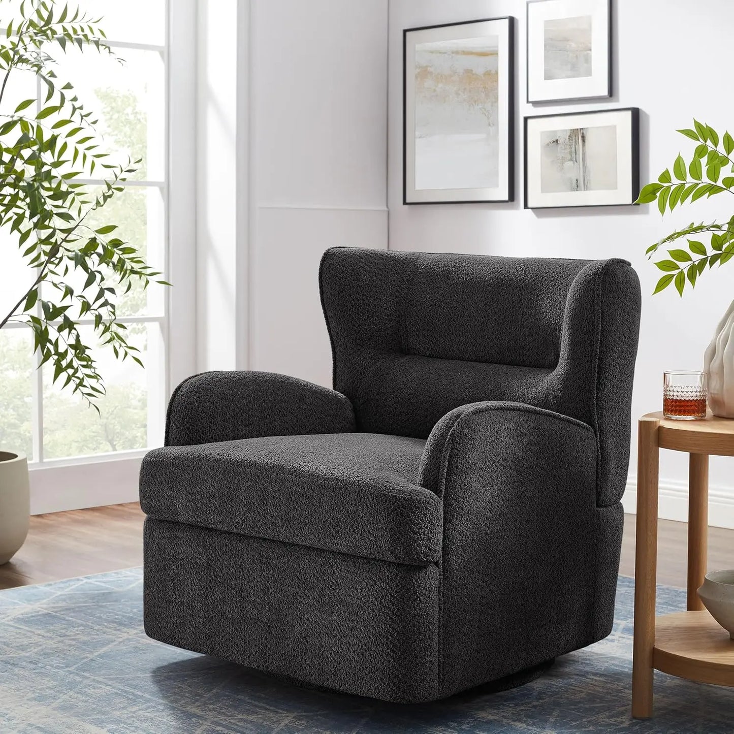 Ergonomic Swivel Accent Chair
