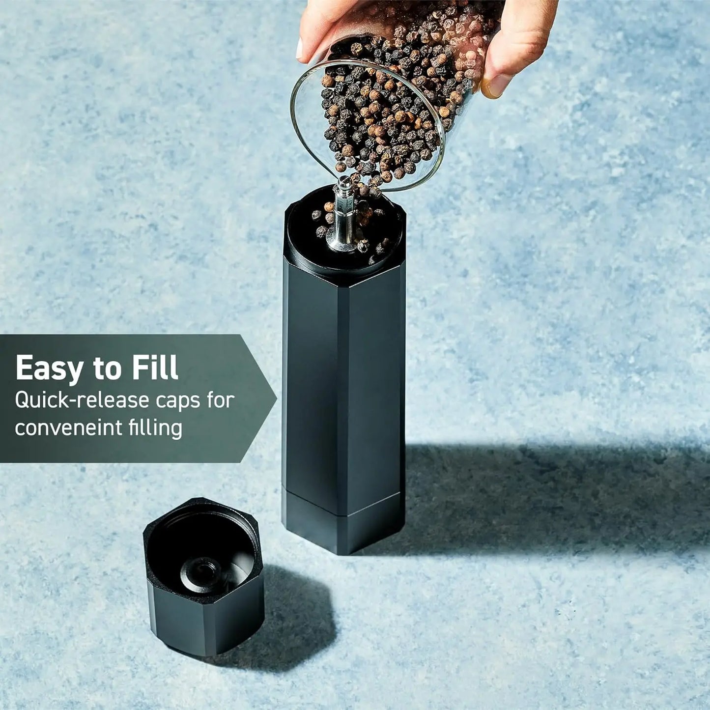HexClad® HexMill Salt and Pepper Grinder Set