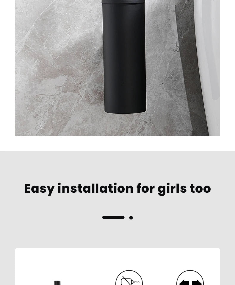 Stainless Steel Wall Mounted Toilet Brush