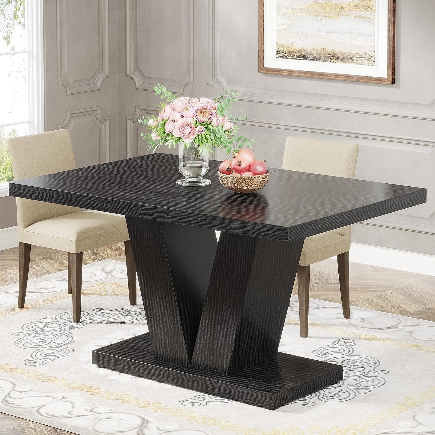 Heritage Elm Rustic Dining Table