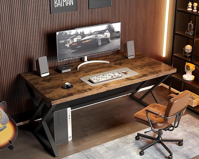 Ironwood Executive Desk – Modern Industrial Workstation