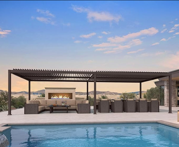 Modern Luxe Louvered Pergola