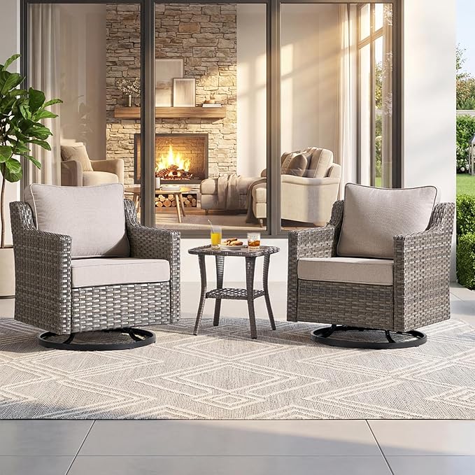 CloudComfort Swivel Patio Set