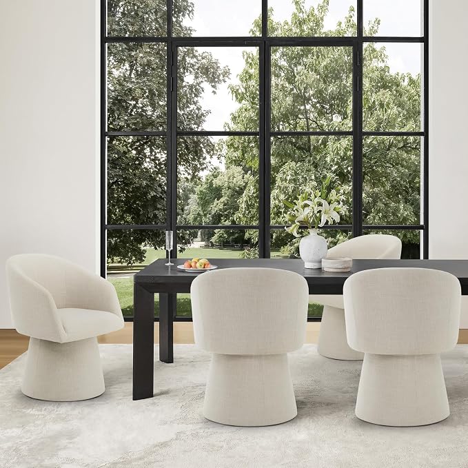 Bennett 360° Swivel Dining Chair Set
