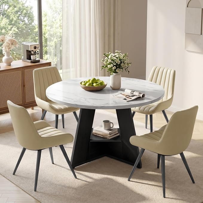Bennett Round Dining Table Set