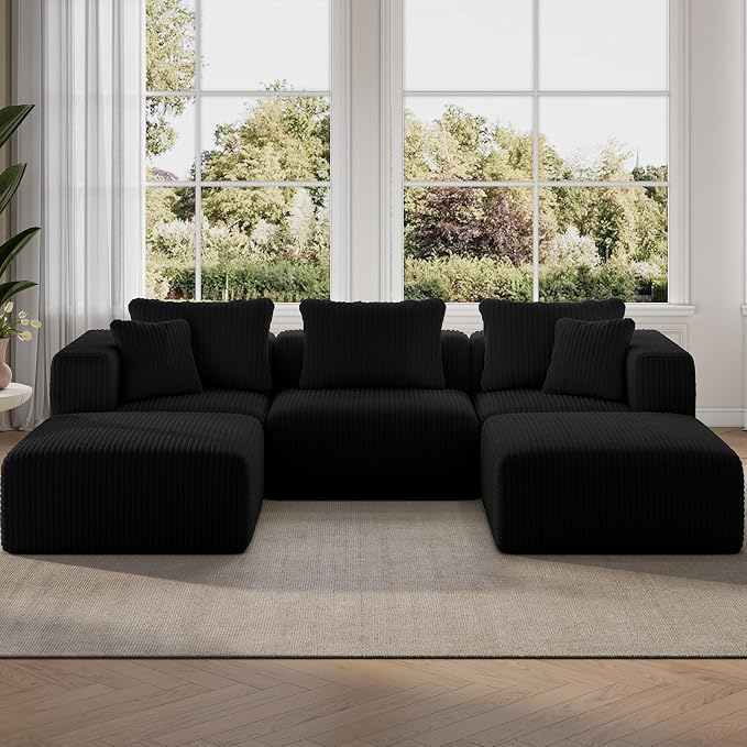 CloudFlex Corduroy Modular Sectional Sofa