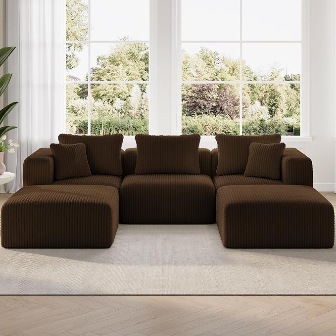CloudFlex Corduroy Modular Sectional Sofa