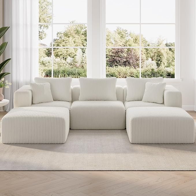 CloudFlex Corduroy Modular Sectional Sofa
