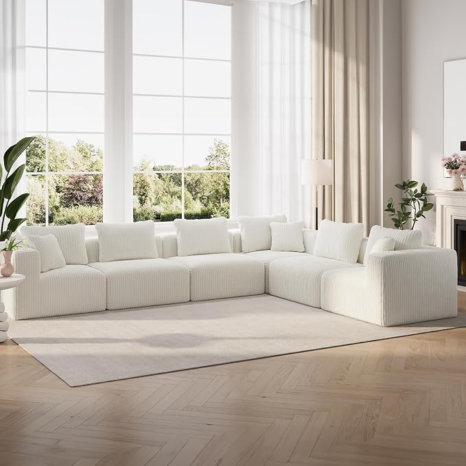 CloudFlex Corduroy Modular Sectional Sofa