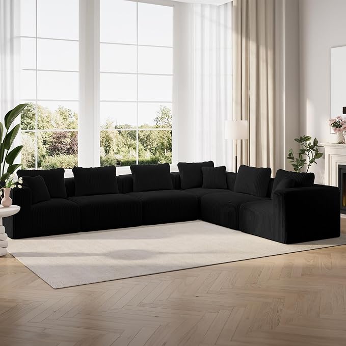 CloudFlex Corduroy Modular Sectional Sofa