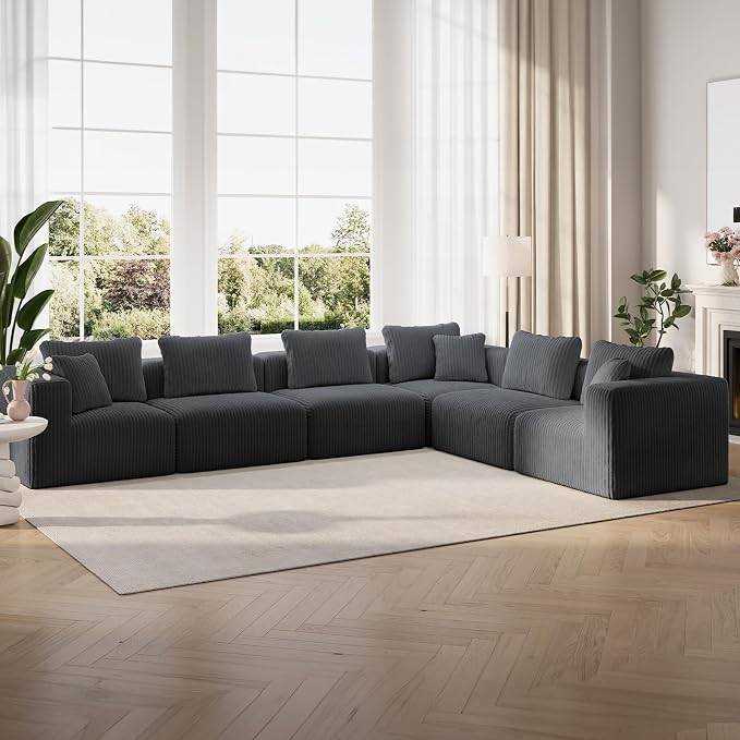 CloudFlex Corduroy Modular Sectional Sofa