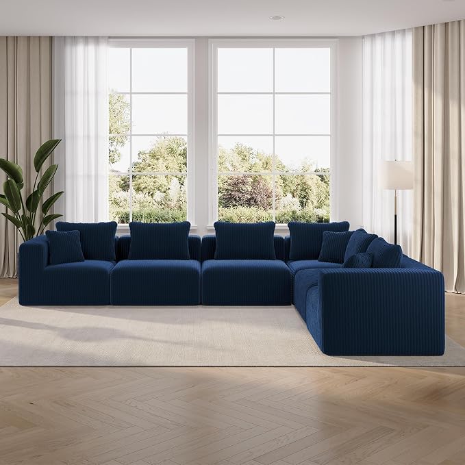 CloudFlex Corduroy Modular Sectional Sofa