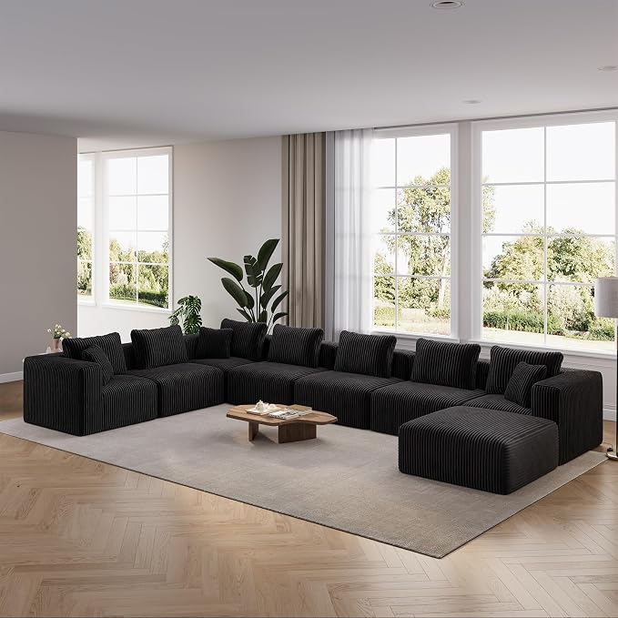 CloudFlex Corduroy Modular Sectional Sofa