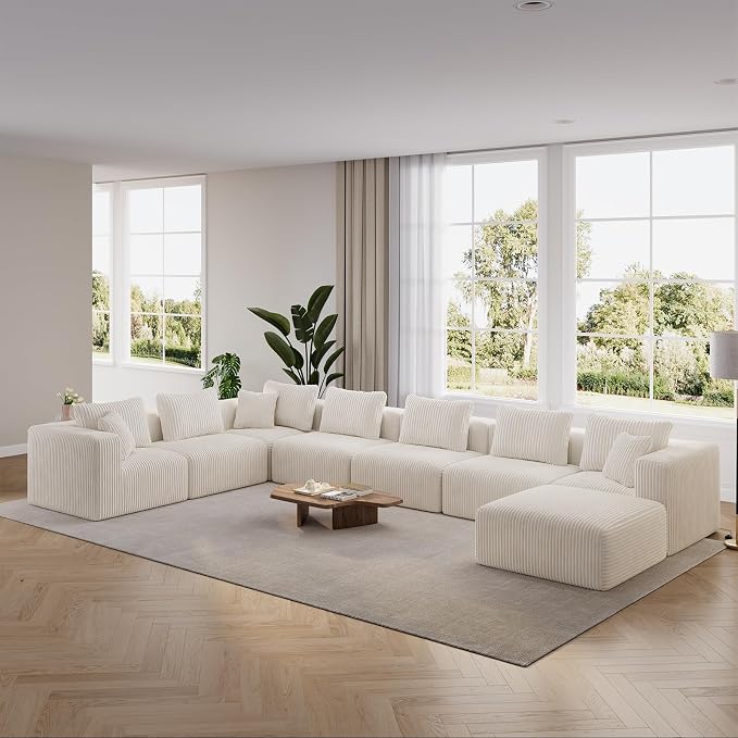 CloudFlex Corduroy Modular Sectional Sofa