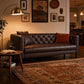 Heritage Tufted Leather Sofa
